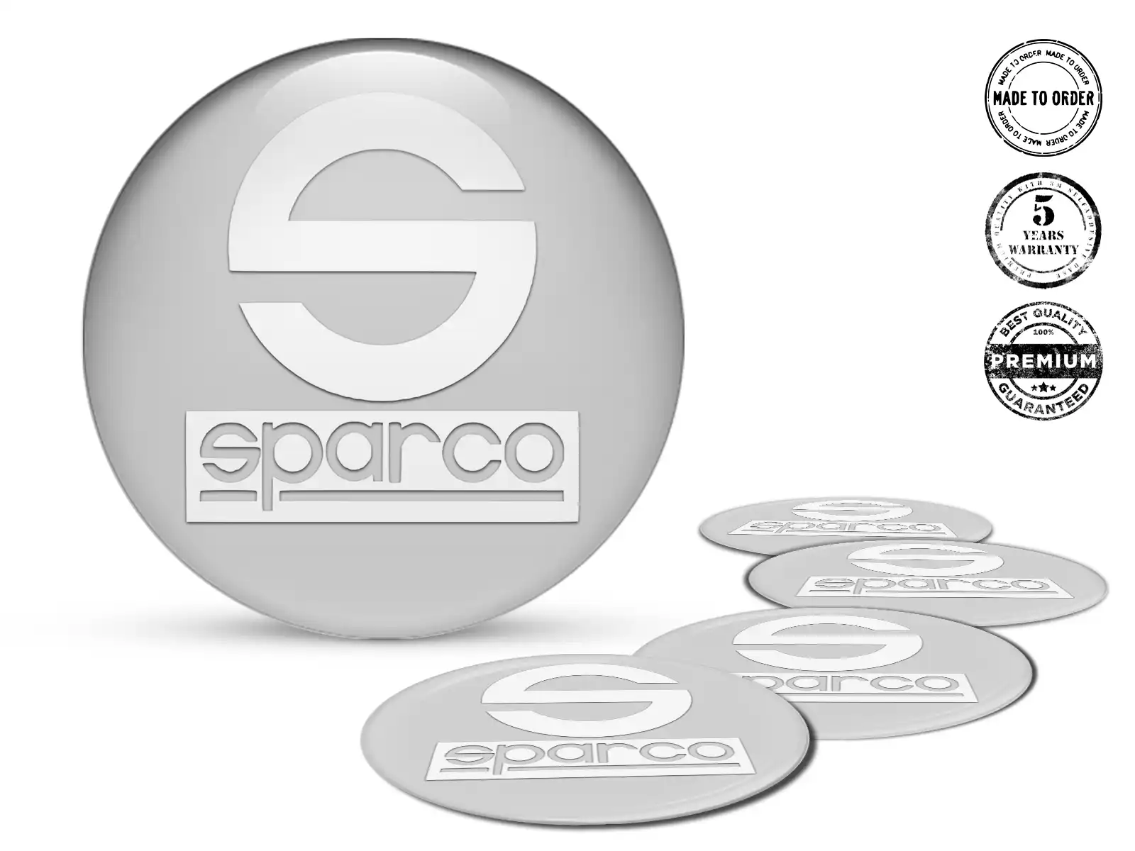 Sparco Radfelgendekoration Premium Gewölbte Ausgabe